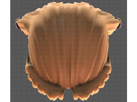 Base Hair for girl V69 3D Model