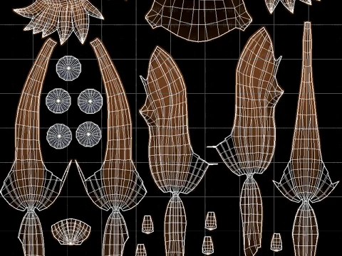 Base Hair for girl V69 3D Model
