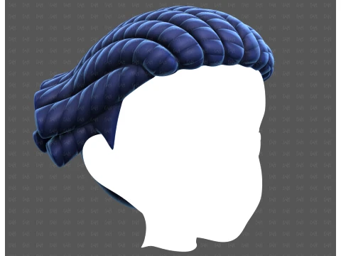 Base Hair for Boy V69 3D Model