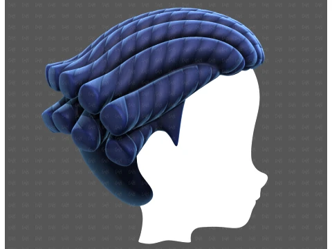 Base Hair for Boy V69 3D Model