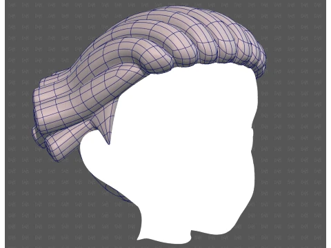 Base Hair for Boy V69 3D Model