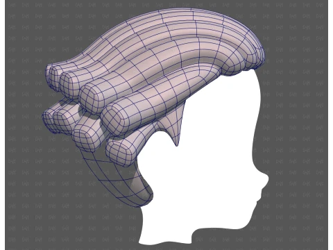 Base Hair for Boy V69 3D Model