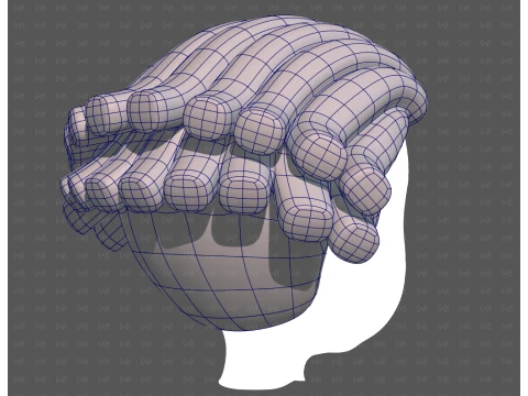 Base Hair for Boy V69 3D Model