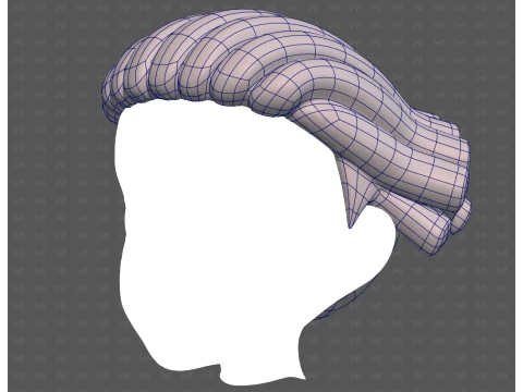 Base Hair for Boy V69 3D Model