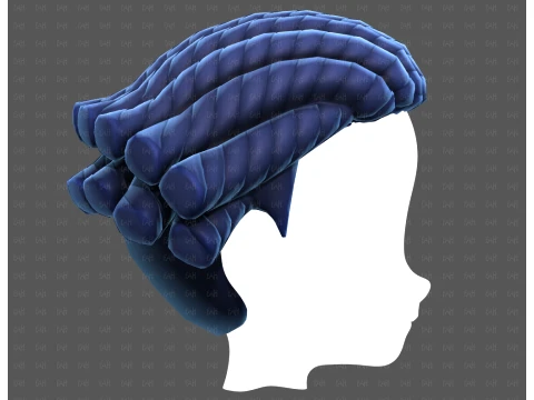 Base Hair for Boy V69 3D Model