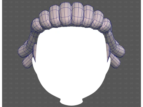 Base Hair for Boy V69 3D Model