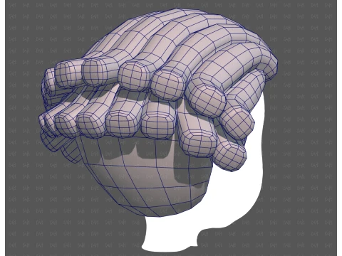 Base Hair for Boy V69 3D Model