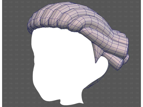 Base Hair for Boy V69 3D Model