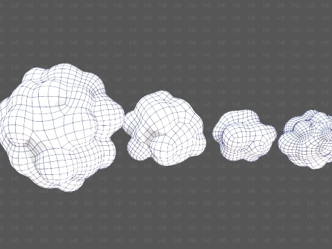 Trees Cartoon V66 3D Model