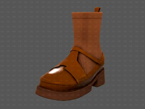 Shoes cartoonV61 3D Model