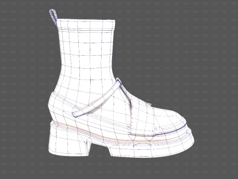 Shoes cartoonV61 3D Model