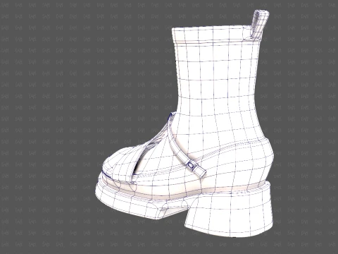 Shoes cartoonV61 3D Model