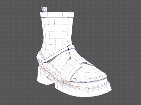Shoes cartoonV61 3D Model