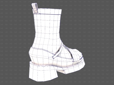 Shoes cartoonV61 3D Model