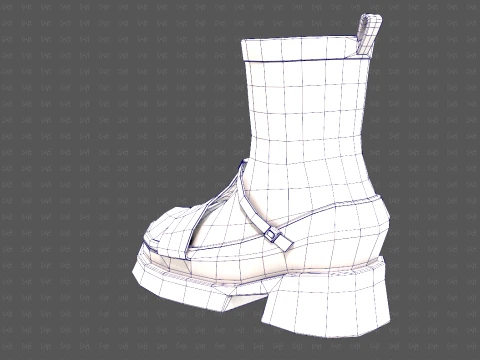 Shoes cartoonV61 3D Model