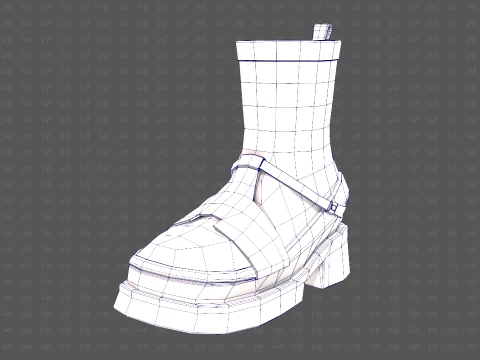 Shoes cartoonV61 3D Model