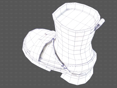 Shoes cartoonV61 3D Model