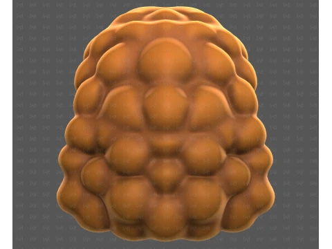 Base de cabelo para menina V70 Modelo 3D