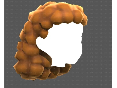 Base de cabelo para menina V70 Modelo 3D