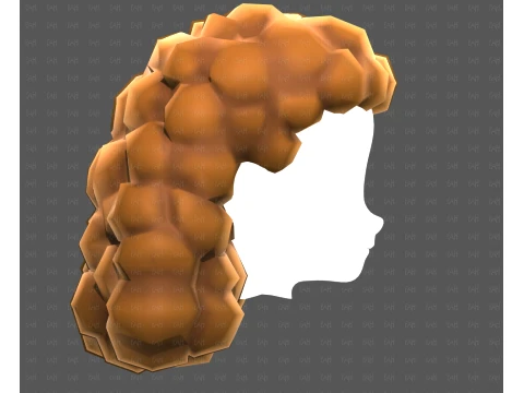 Base de cabelo para menina V70 Modelo 3D