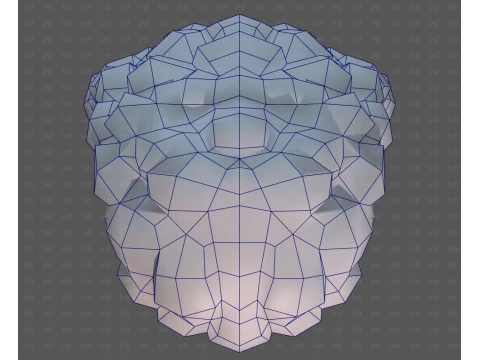Base de cabelo para menina V70 Modelo 3D