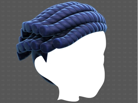 Base Hair for Boy V70 3D Model