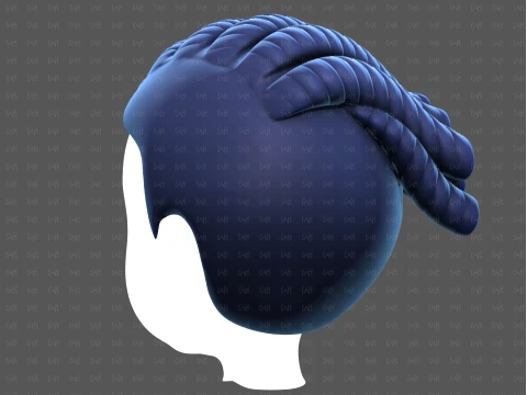 Base Hair for Boy V70 3D Model