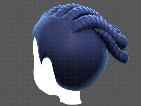 Base Hair for Boy V70 3D Model