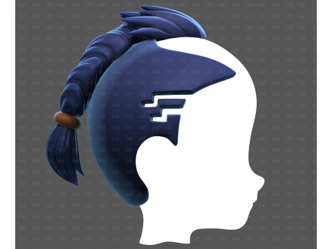 Base Hair for Boy V71 3D Model