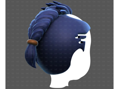 Base Hair for Boy V71 3D Model