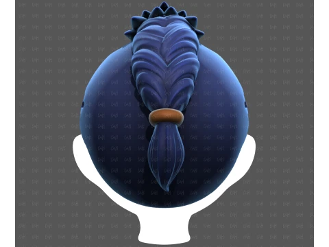 Base Hair for Boy V71 3D Model