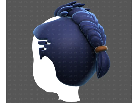 Base Hair for Boy V71 3D Model