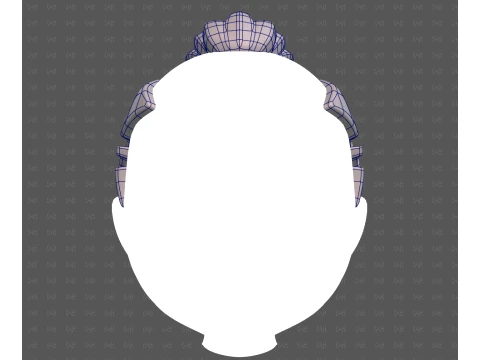 Base Hair for Boy V71 3D Model