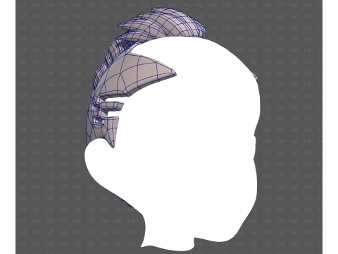 Base Hair for Boy V71 3D Model