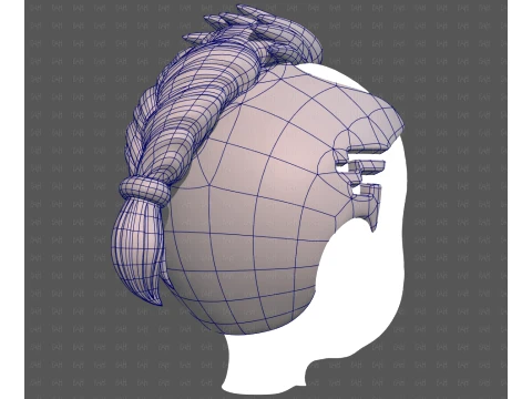 Base Hair for Boy V71 3D Model