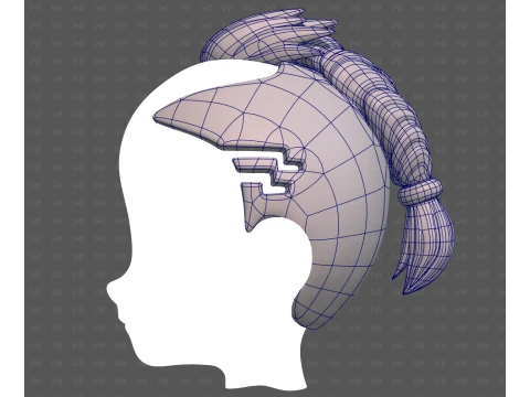 Base Hair for Boy V71 3D Model