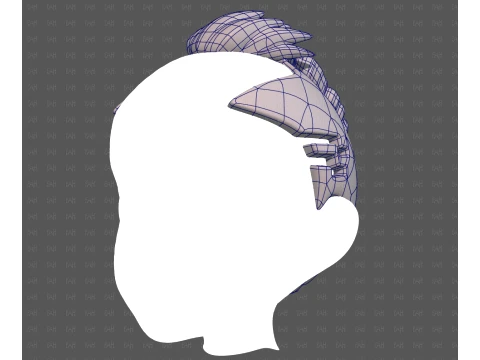 Base Hair for Boy V71 3D Model
