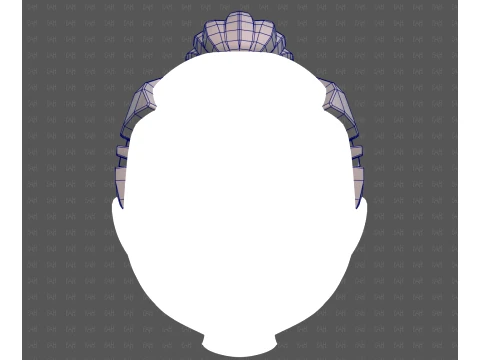 Base Hair for Boy V71 3D Model