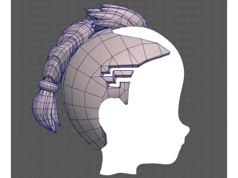 Base Hair for Boy V71 3D Model