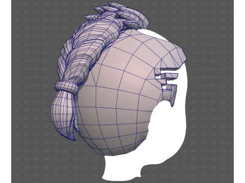 Base Hair for Boy V71 3D Model
