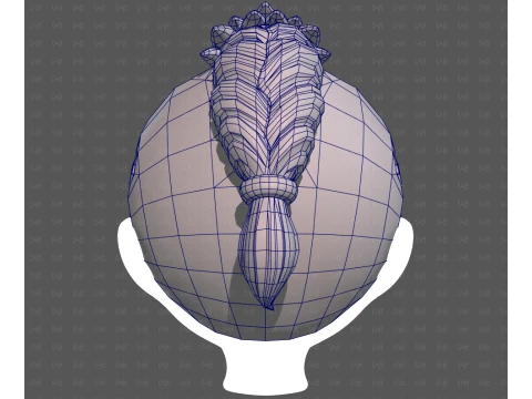Base Hair for Boy V71 3D Model
