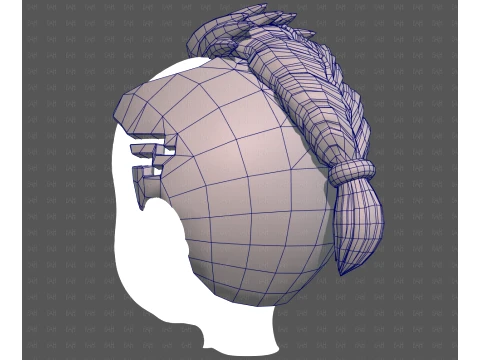 Base Hair for Boy V71 3D Model