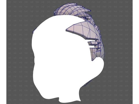 Base Hair for Boy V71 3D Model