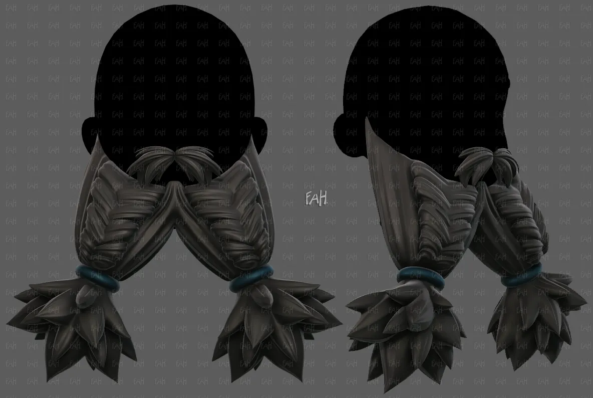Beard V71 3D Model .c4d .max .obj .3ds .fbx .stl .blend 