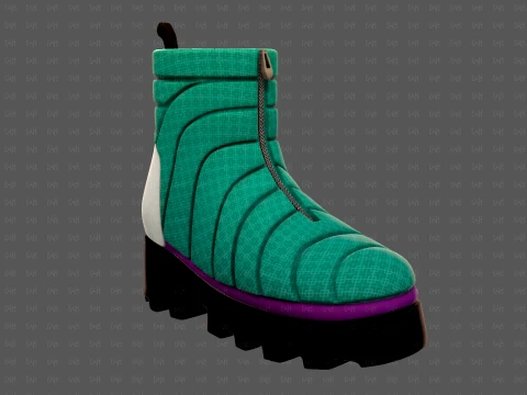 Shoes cartoonV63 3D Model