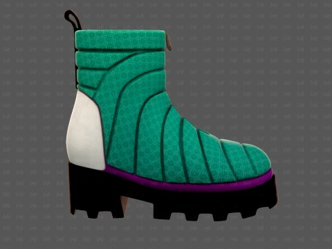 Shoes cartoonV63 3D Model