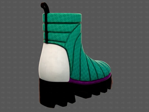 Shoes cartoonV63 3D Model