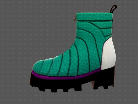 Shoes cartoonV63 3D Model