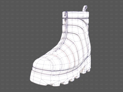 Shoes cartoonV63 3D Model