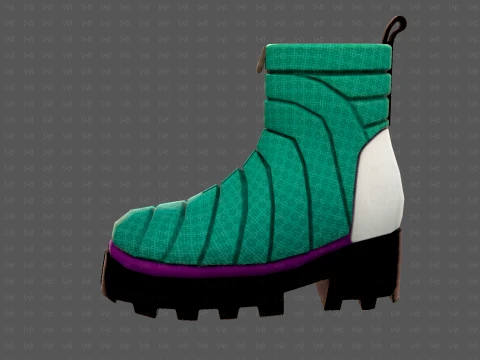 Shoes cartoonV63 3D Model